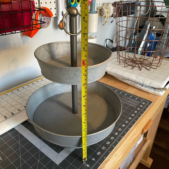 Galvanized 2 Tier Tray - Picture 5 of 10